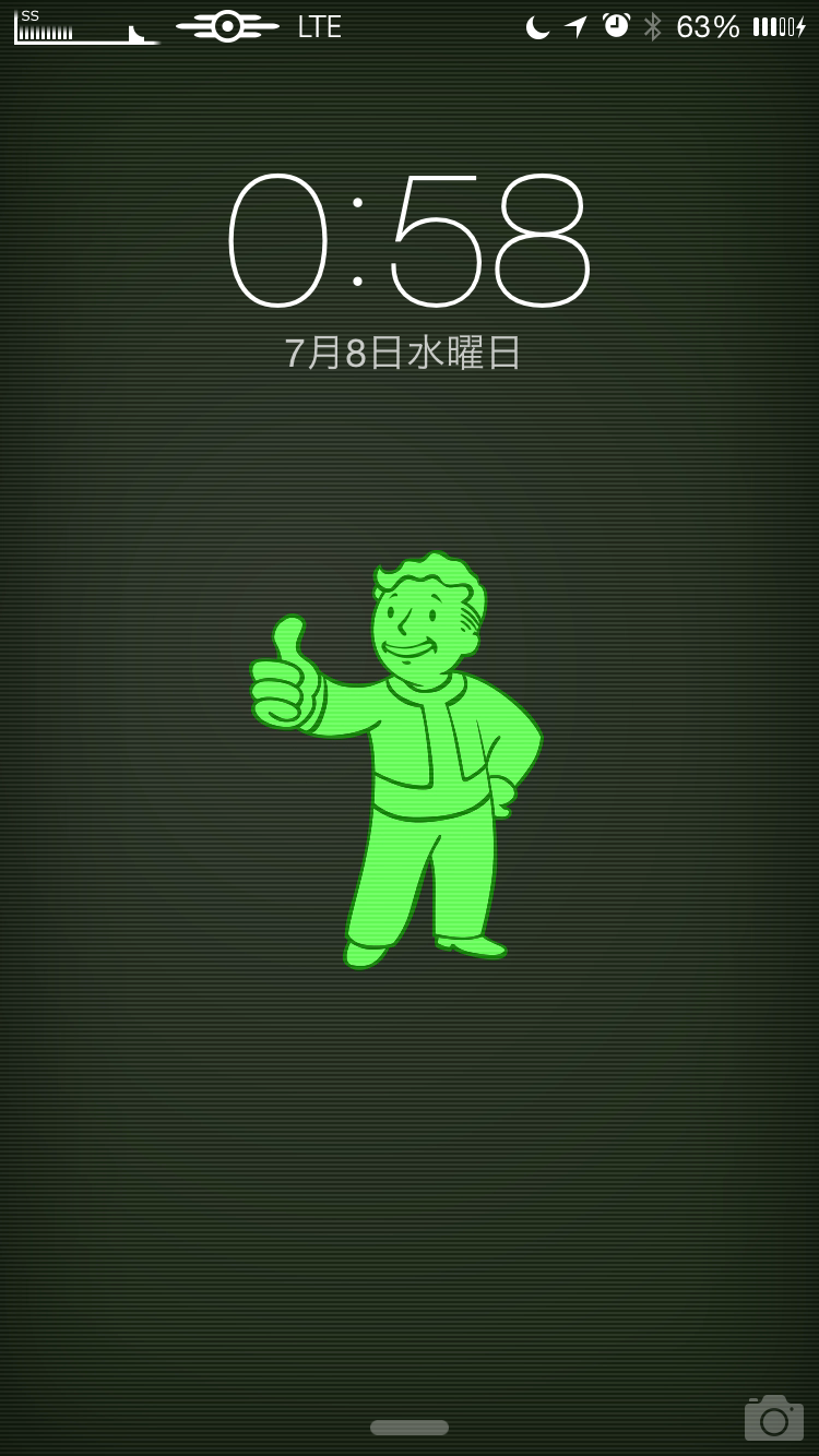 Fallout4 Iphoneのロック画面にvault Boyを 要脱獄 なにそれ おいしいの